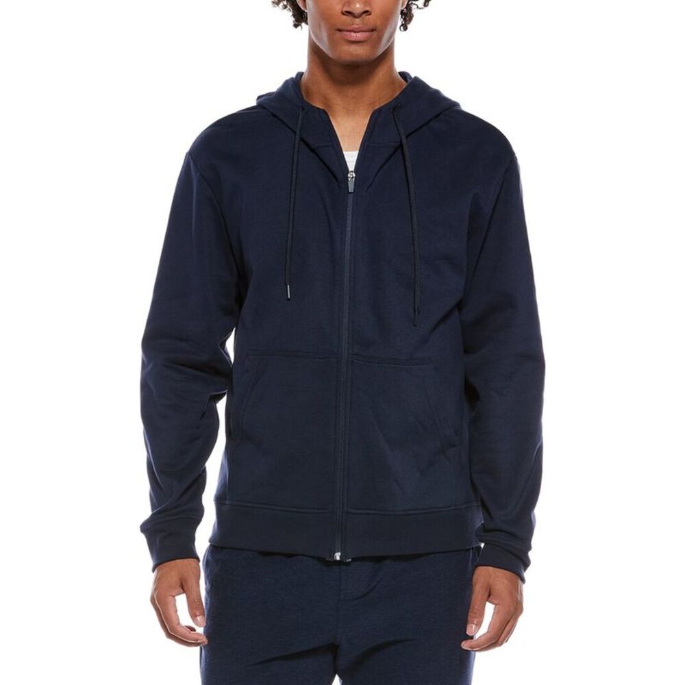 Beyond Yoga Mens  Every Body Zip Front Hoodie, Navy